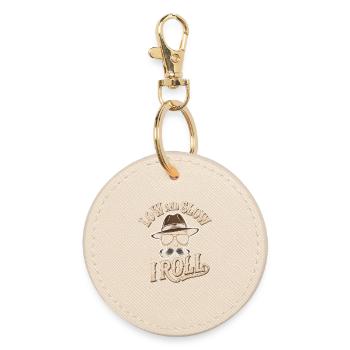 Motif BBQ à roulement lent et bas - Porte-clés rond - huître - Devant