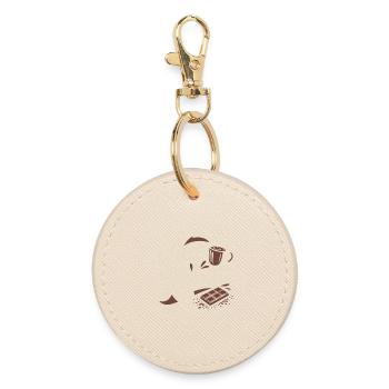 Ciao Cocoa Hot Chocolate Hot Chocolate Goodbye - Round Keyring - oyster - Front
