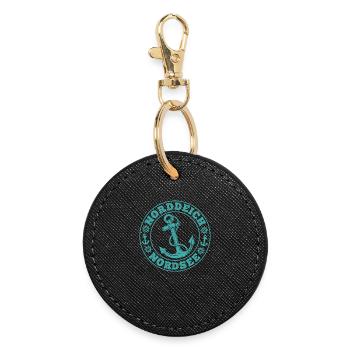 North Sea Holidays NORDDEICH Souvenirs Funny Things - Round Keyring - black - Front