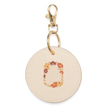 Big fan of human rights and equality - Round Keyring - oyster - Front