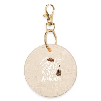 Girls Trip Nashville - Round Keyring - oyster - Front