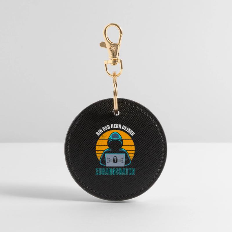 Science Coder BIN DER HERR DEINER ZUGANGSDATEN Runder Schlüsselanhänger