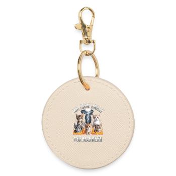 J'ai peur des hommes - Contrefaçon importable - Porte-clés rond - huître - Devant