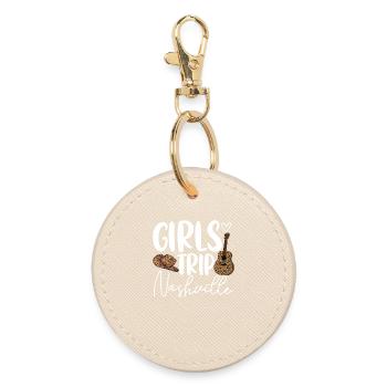 Girls Trip Nashville - Runder Schlüsselanhänger - Auster - Vorne