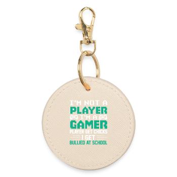 Gaming - Round Keyring - oyster - Front