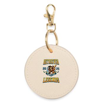 Équipe de baseball Golden Retriever - Porte-clés rond - huître - Devant