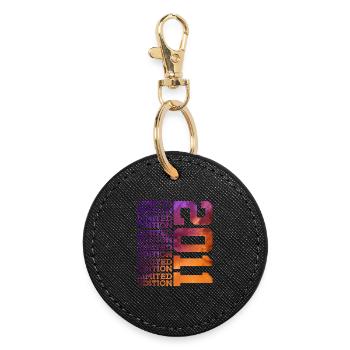 15 YEARS LIMITED EDITION 2011 15TH BIRTHDAY - Round Keyring - black - Front