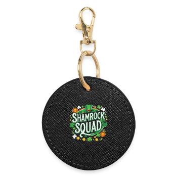 Shamrock Squad: Green Spell - Round Keyring - black - Front