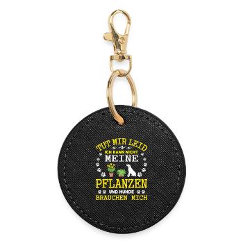 Gardener Saying Gardening Hobby Gardener Allotment Gardener - Round Keyring - black - Front