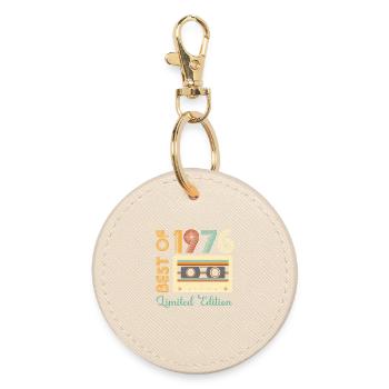 Best of 50 Years Limited Edition Vintage Born in 1976 - Round Keyring - oyster - Front