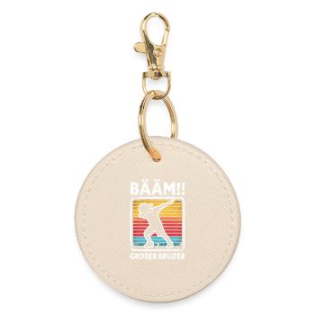 Bääm Grand Frère Dab Enfants Drôles Frères et Sœurs - Porte-clés rond - huître - Devant