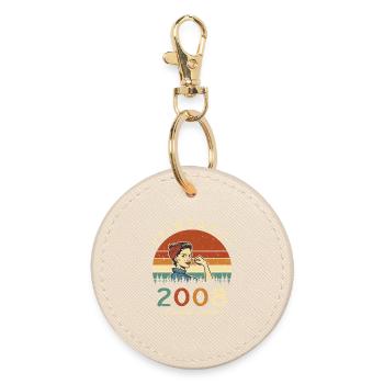 2008 Retro-Ehefrau-Geburtstagsgeschenk - Runder Schlüsselanhänger - Auster - Vorne