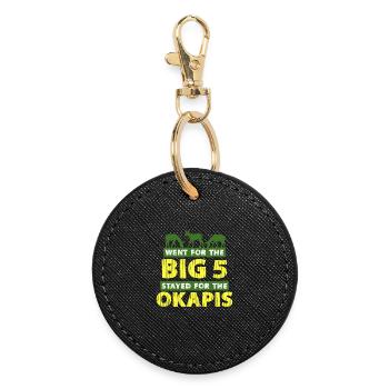 Okapi Animal - Porte-clés rond - noir - Devant