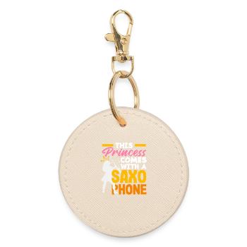 This princess comes with a - Round Keyring - oyster - Front