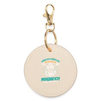 Mer du Nord JE NE SUIS VRAIMENT HEUREUX QUE DANS - Porte-clés rond - huître - Devant