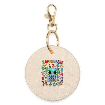 J’adore le calculateur de chiffres - Porte-clés rond - huître - Devant