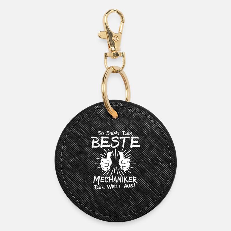Meilleur mécanicien - Porte-clés rond - noir