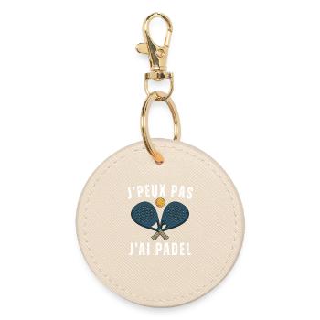 Je peux pas j ai padel - Porte-clés rond - huître - Devant