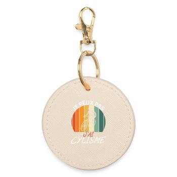 Je Peux Pas J'ai Cyclisme - Porte-clés rond - huître - Devant