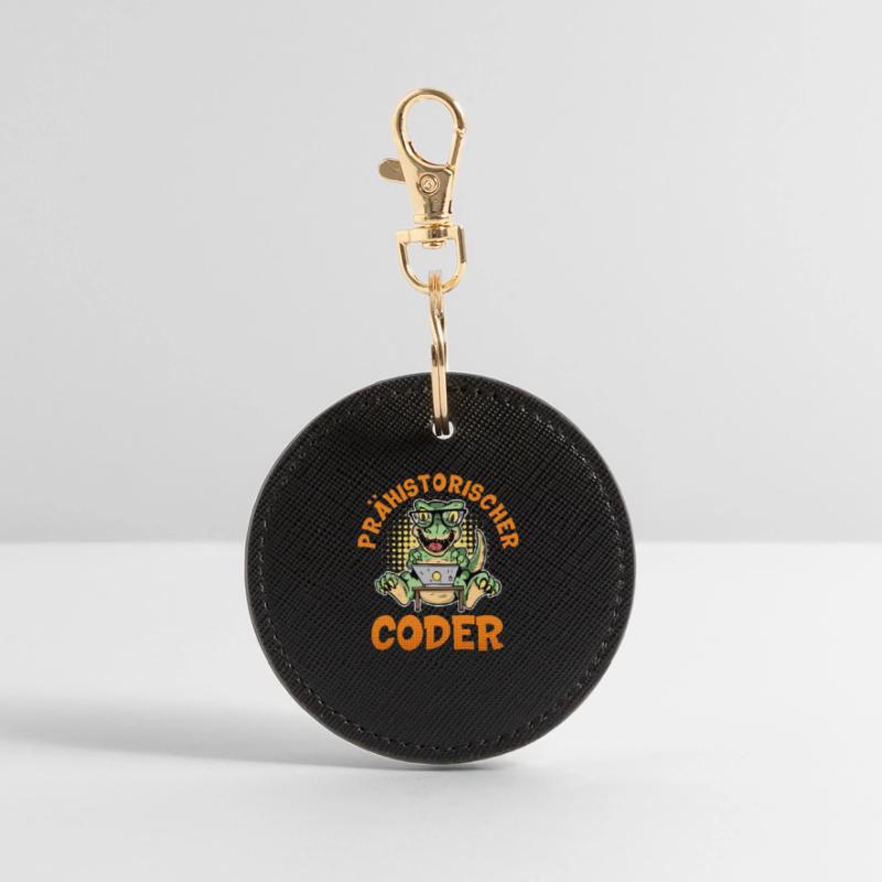 Coding PREHISTORIC CODER Fun Round Keyring