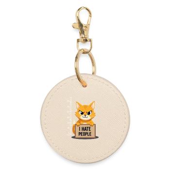 Griesgrämige Katze I Hate People Polizeifoto - Porte-clés rond - huître - Devant
