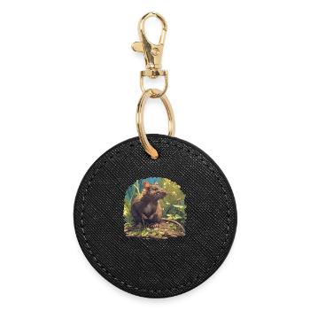 Rat Rat - Round Keyring - black - Front