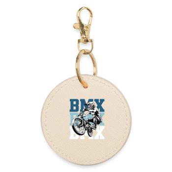 BMX Bike Street Culture - Runder Schlüsselanhänger - Auster - Vorne