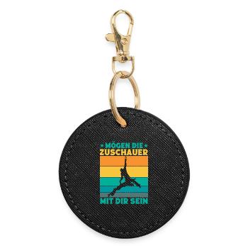 May the spectators be with you, circus performers - Round Keyring - black - Front
