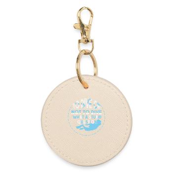 Diving Diver Snorkeling Recreational Diver - Round Keyring - oyster - Front
