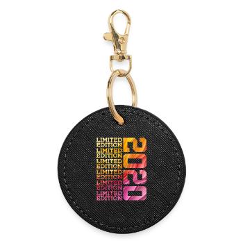 LIMITED EDITION 2020 6 YEARS 6TH BIRTHDAY - Round Keyring - black - Front