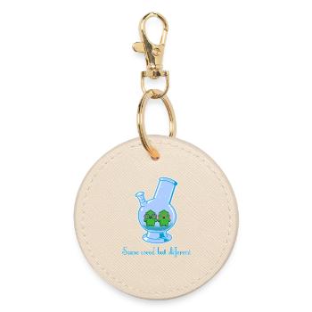 Same weed but different - Round Keyring - oyster - Front