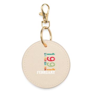 35e anniversaire février 1991 Millésime - Porte-clés rond - huître - Devant