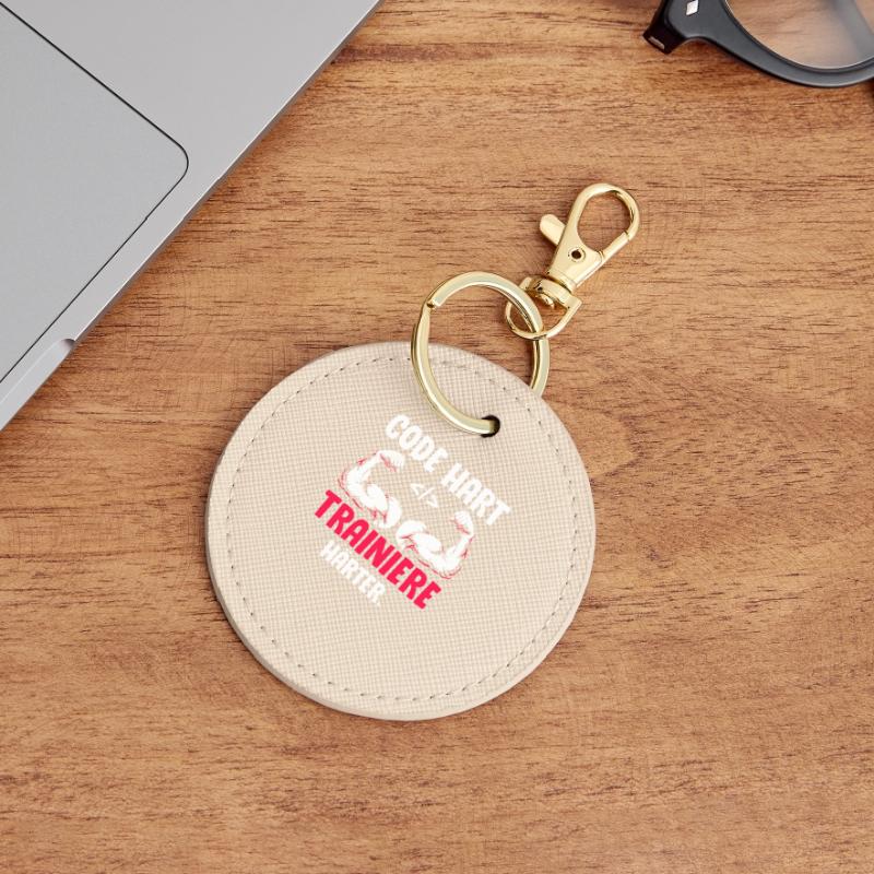 Coder CODE HART TRAINIERE HÄRTER Lustiges Runder Schlüsselanhänger