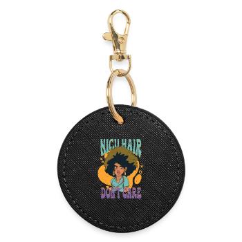 NICU Nurse - Round Keyring - black - Front