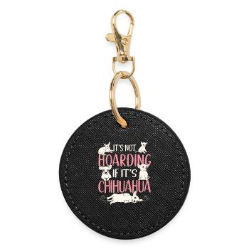 Chihuahua Chihuahueño Ce n’est pas le cas - Porte-clés rond - noir - Devant