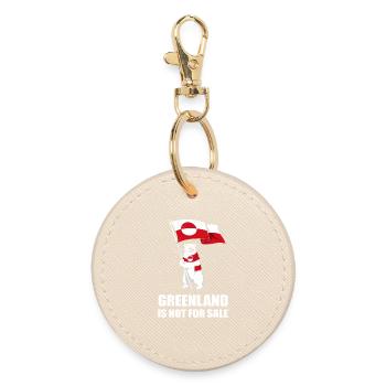 Greenland Non à la Vente Ours - Porte-clés rond - huître - Devant