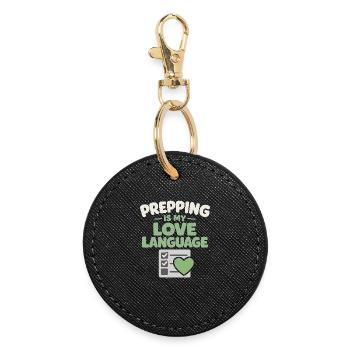 Planificateur d’urgence pour la Provision Familiale - Porte-clés rond - noir - Devant