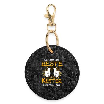 Idée de cadeau Sexton - Porte-clés rond - noir - Devant