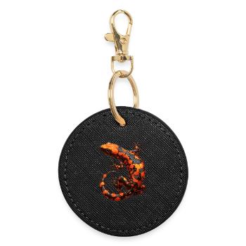 Salamandre de feu Salamandre - Porte-clés rond - noir - Devant