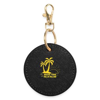Shake Your Palm Palms Sunset - Round Keyring - black - Front