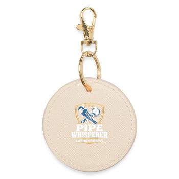 Pfeifenflüsterer, Klempnerhandwerk, Humor-geschenk - Runder Schlüsselanhänger - Auster - Vorne