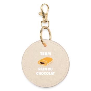 pain au chocolat - Round Keyring - oyster - Front