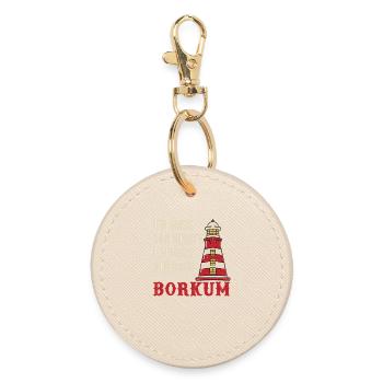 PAS BESOIN D’ALLER À BORKUM - Porte-clés rond - huître - Devant