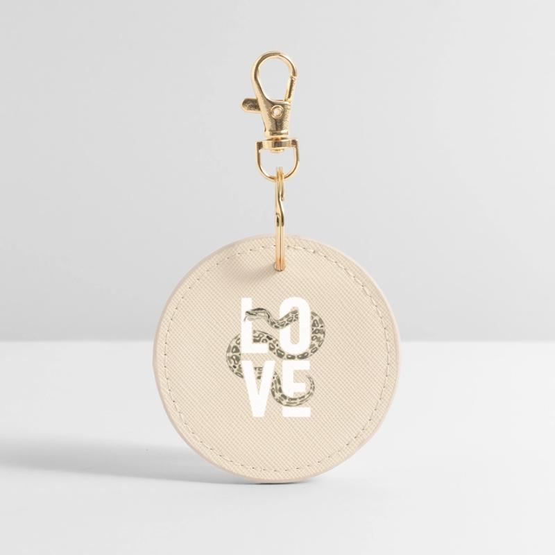 Les serpents rois Python ADORENT les pythons de terrarium Porte-clés rond