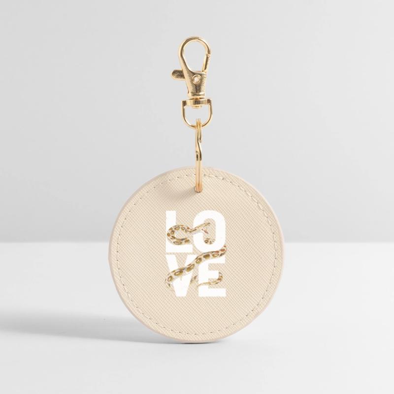 Les serpents rois Python ADORENT les pythons de terrarium Porte-clés rond