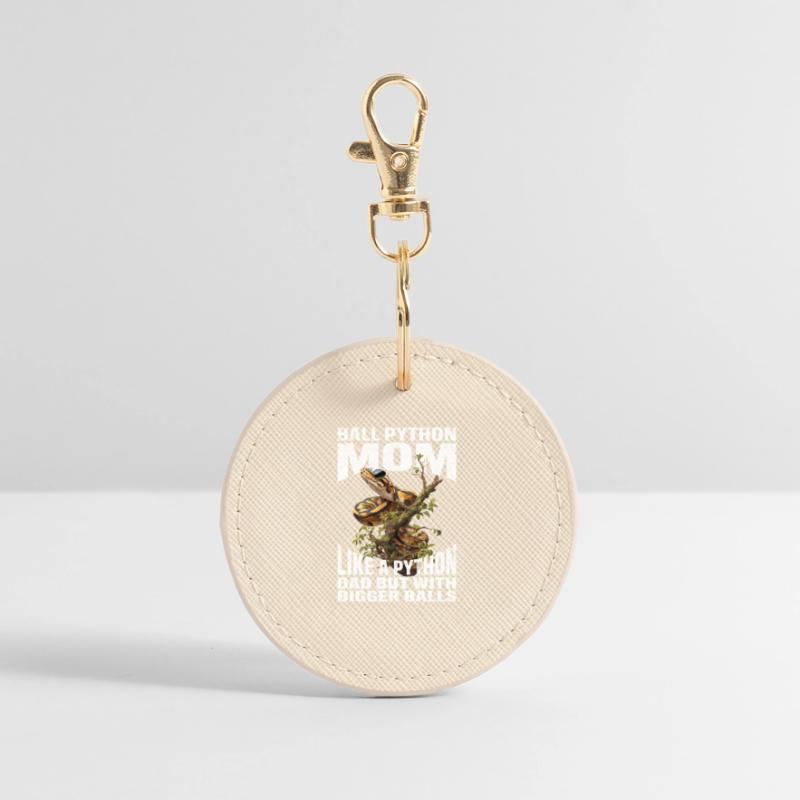 Königspython Mom Mama Schlangen Terrarium Python Runder Schlüsselanhänger