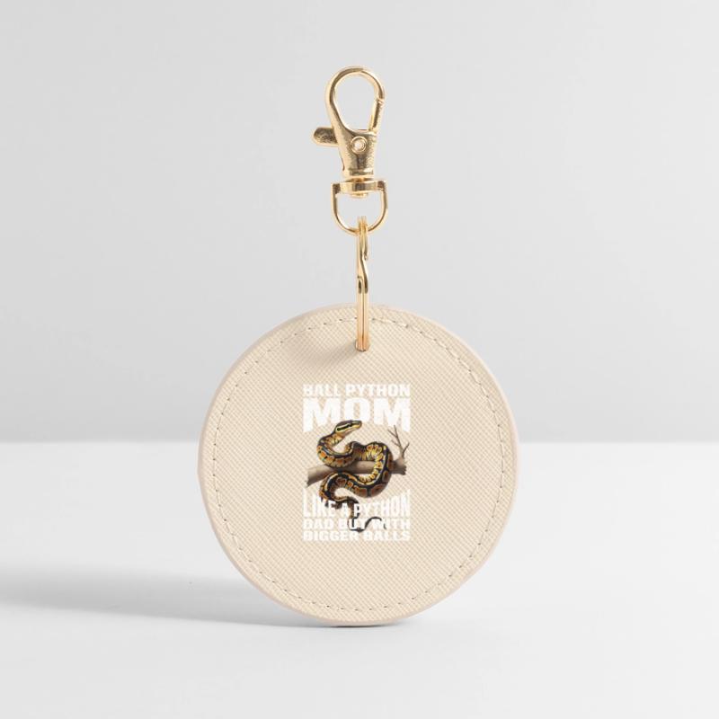 Königspython Mom Mama Schlangen Terrarium Python Runder Schlüsselanhänger