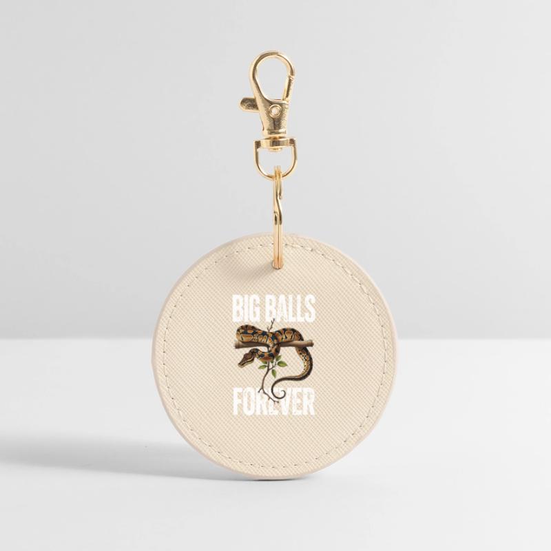 Königspython Schlangen Liebhaber Terrarium Python Runder Schlüsselanhänger