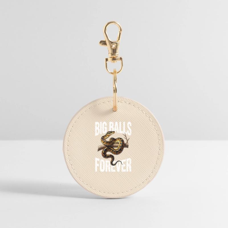 Königspython Schlangen Liebhaber Terrarium Python Runder Schlüsselanhänger