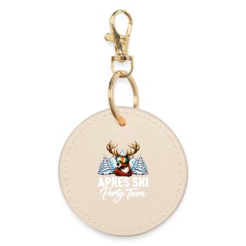 Après Ski Party Team - Round Keyring - oyster - Front